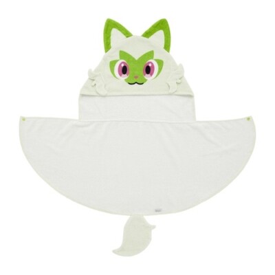 pokemon center Towel with hood and tail Kids sprigatito
