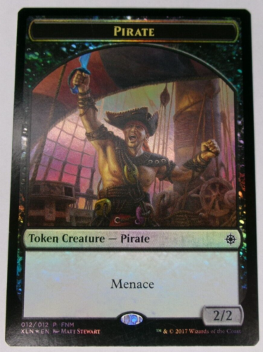 Pirate   Treasure Token | FNM Foil Promo Card 012 | Double Sided | Near Mint - Picture 1 of 6