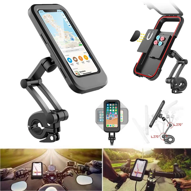 Bike Motorcycle Cell Phone Holder Waterproof 360° Touch Screen