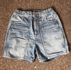 super high waisted denim shorts