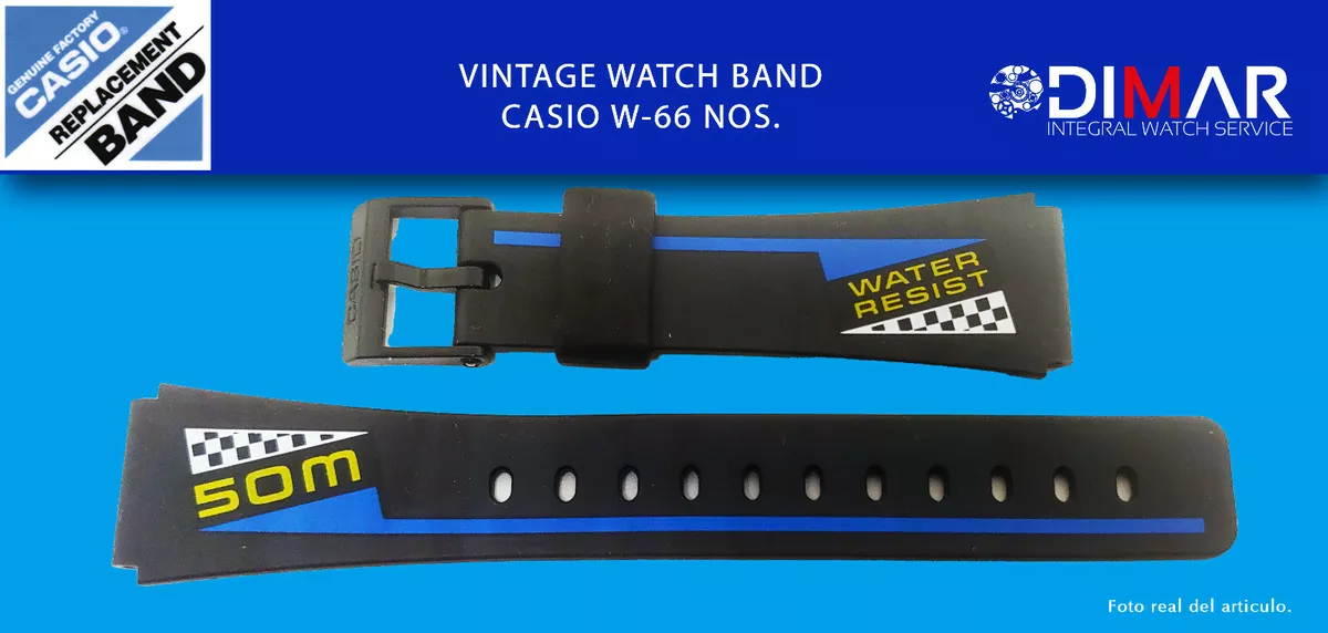 Replacement Original Watch Band Strap Casio W 66 NOS eBay