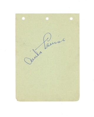 ANITA LOUISE signed album page w/ original 1937 movie photo GREEN LIGHT