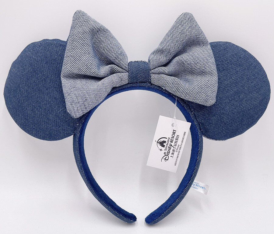 Tokyo Disney dark “denim” Mickey headband ears っ◔◡◔)っ? ??????? !!? Exclusive Mickey & Minnie  main image 4