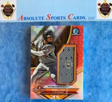 2017 Bowman Chrome DAWEL LUGO Arizona Fall League Jersey Relic | MLB Sticker