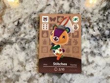 Stitches Festival North American Animal Crossing Amiibo Authentic Nintendo Card