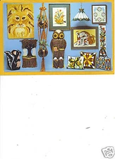 Advertising Postcard Artcraft Concepts Bee Macrame Owl