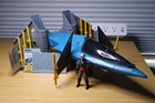 Complete Vintage 1990 GI JOE Hurricane Vehicle, File card, Vapor Figure, Manual