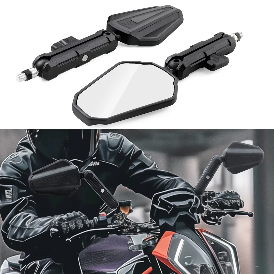 Espejos retrovisores plegables Adventure Motor para Honda XR650L XR600R XR250R XR150 Foto 3 de 4