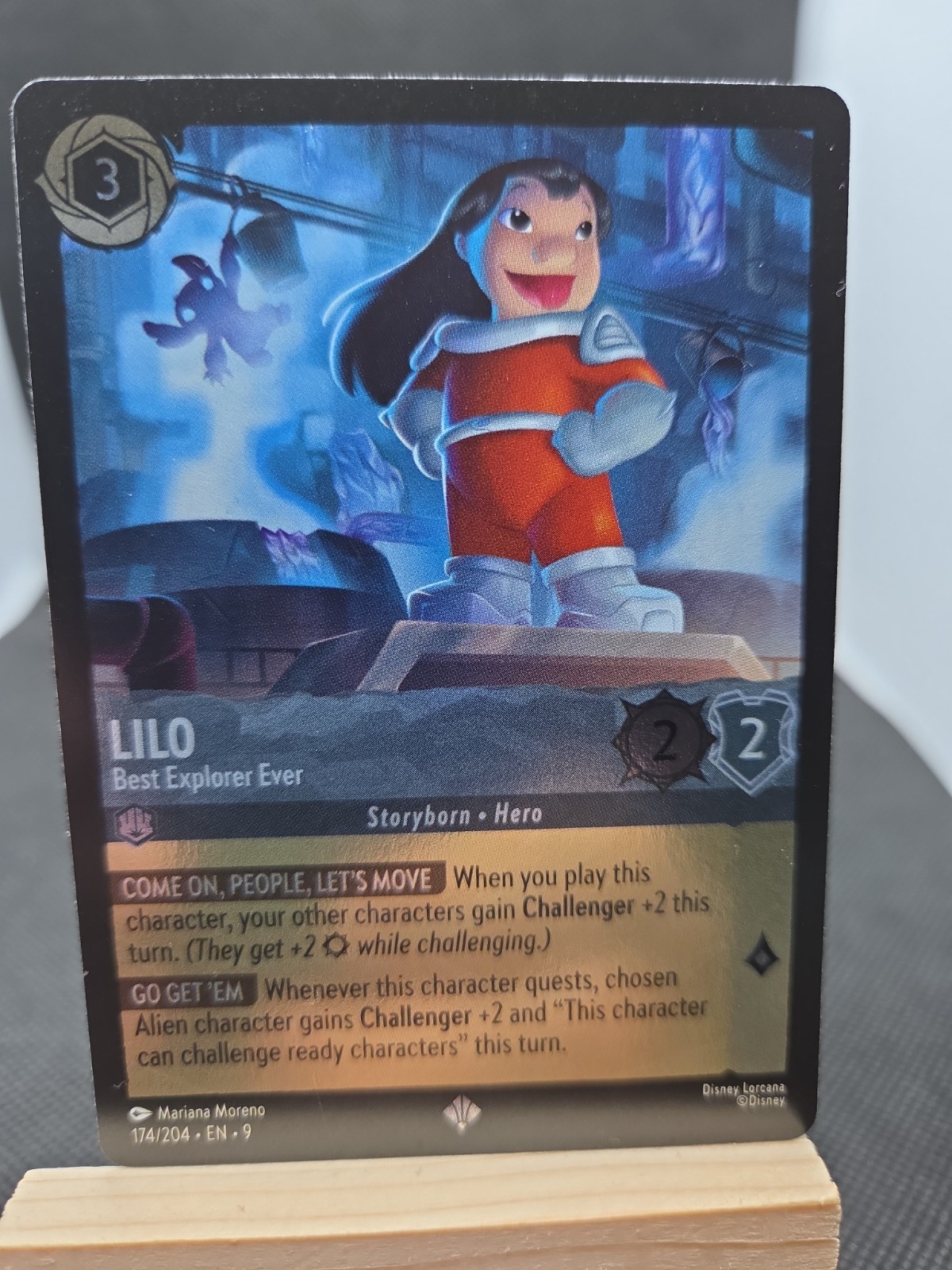 Lilo - Best Explorer Ever 174/204 Fabled Cold Foil Disney Lorcana Super Rare