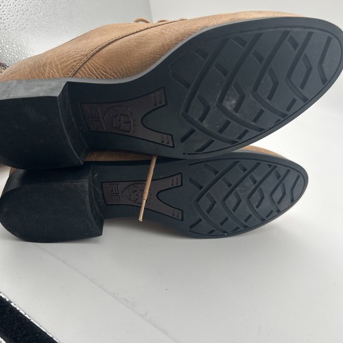 Zapatos de vestir Oxford Ariat Jamie con cordones Kilties borla cuero marrón Western 10 - Imagen 10 de 10