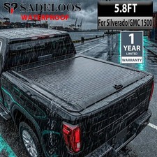 5.8ft Retractable Truck Tonneau Hard Bed Cover For 14-26 Silverado Sierra 1500