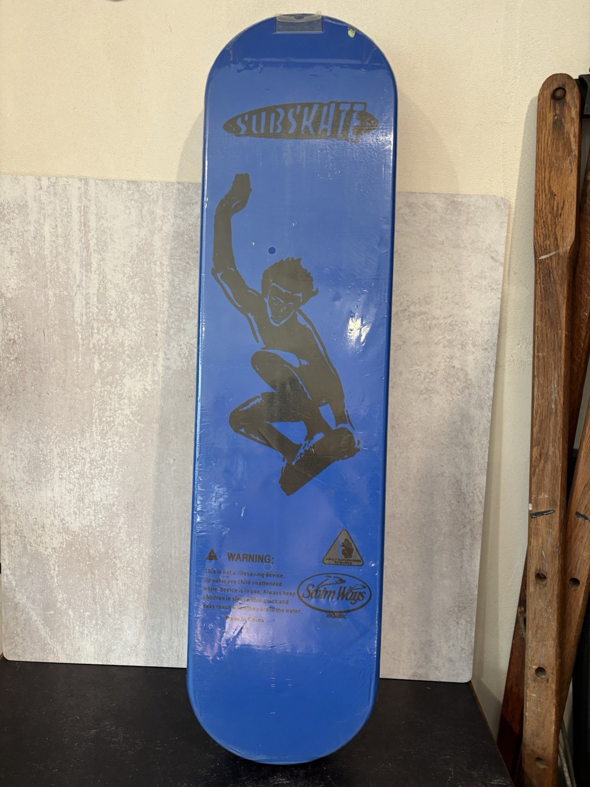 Swimways Underwater 30" SUBSKATE Skate Board Foam Vintage Pool Toy 2008