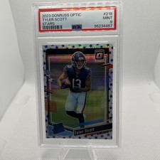 Tyler Scott 2023 Panini Donruss Optic - Rated Rookie #218 Stars Prizm PSA 9