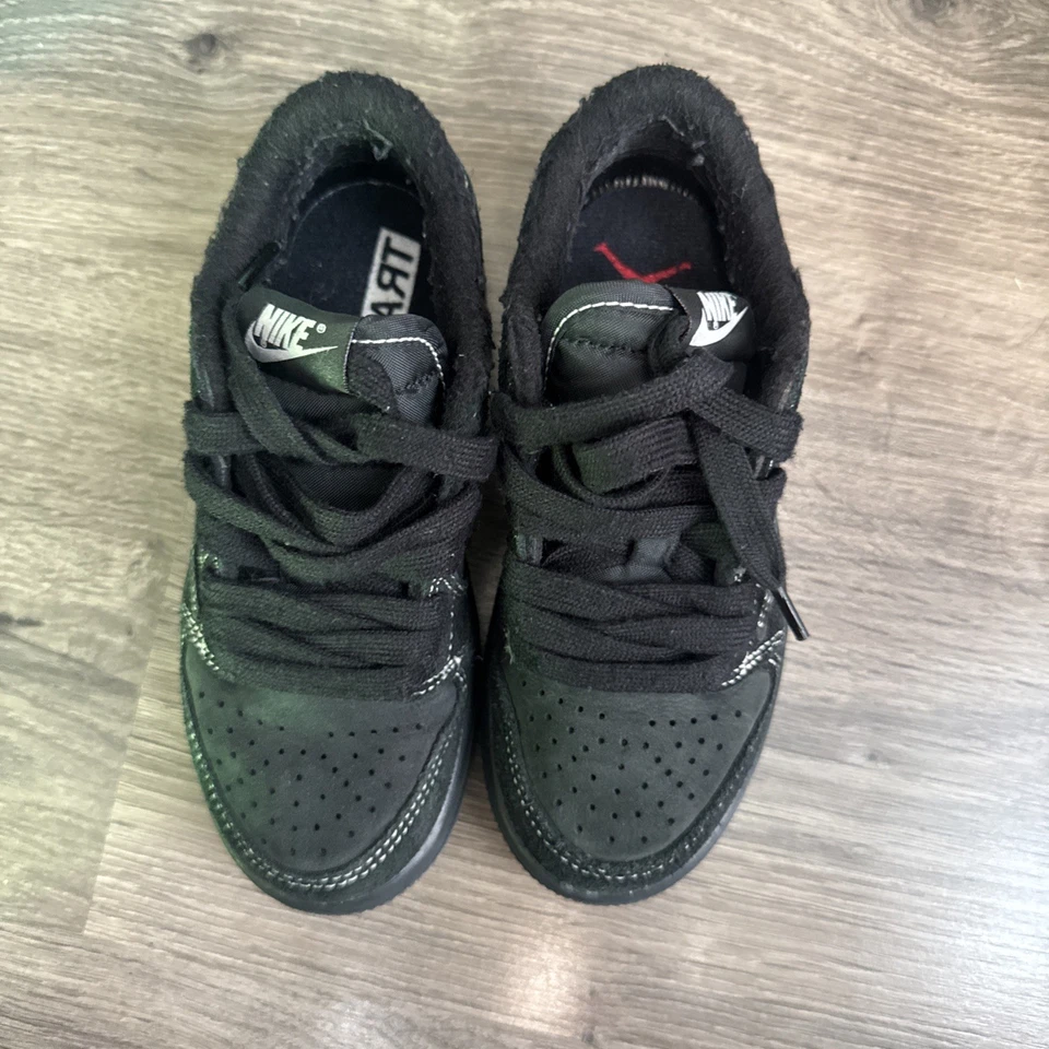 Tênis Jordan 1 retrô baixo OG SP x Travis Scott preto fantasma tamanho 12c Clean Og - Imagem 4 de 4