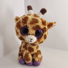 TY Beanie Boo Safari The Giraffe Glitter Eyes 6”  No Tag 2016