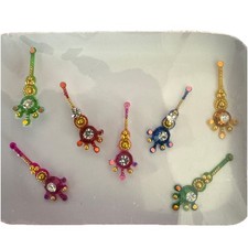 Indian Bollywood Bindi Body Jewel Self Adhesive, Crystal Forehead, Face Jewels