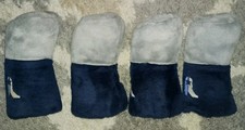 4 Soft Grey  Blue Embroidered Boot Star Dallas Cowboys Golf Club Head Covers