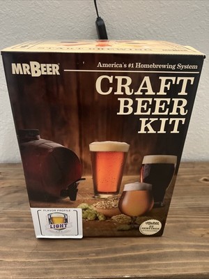 Mr Beer Home Brewing Kit 2 Gallon Brown Plastic Keg  Barrel Fermenter