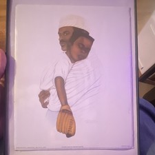 Dexter Griffin Father Love Art Print Lithograph Baseball Family 1988 Portrait