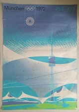 DIN A1 POSTER ZELTDACH O.AICHER HFG OLYMPISCHE SPIELE 1972 MÜNCHEN Plakat Design