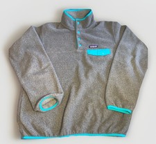 Patagonia Synchilla Snap-T Fleece Pullover Men's Medium Gray Teal