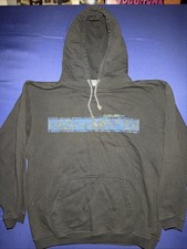 Vintage Men s Rusty Surfing Beach Hoodie Black Size Large