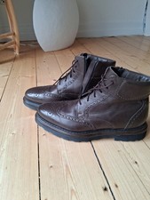 budapester schnürboots herren lammfell braun Gr.44.5 lloyd