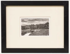 Reynolds Stone (1909-1979) - Fine 20th Century Wood Engraving, The River Ebble