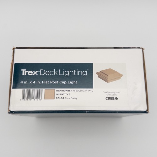 TREX RSPYLEDCAP4X4C Flat Cap LED Post Cap Light Rope Swing 4.5x4.5 Deck 2a - Picture 4 of 8