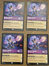 Disney Lorcana Mickey Mouse - Experienced Traveler 52/204 Wilds Unknown UC 4Card