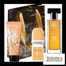 TIMELESS AVON PRÊT À OFFRIR Eau de Cologne-Toilette+ Déo+ Crème Mains+Sac Cadeau