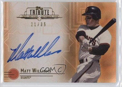 2014 Topps Tribute Auto Sepia 21/35 Matt Williams #TA-MW Auto 0b0