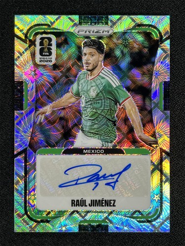 2026 Panini Prizm FIFA World Cup Raul Jimenez Celestial Lattice Signatures Auto