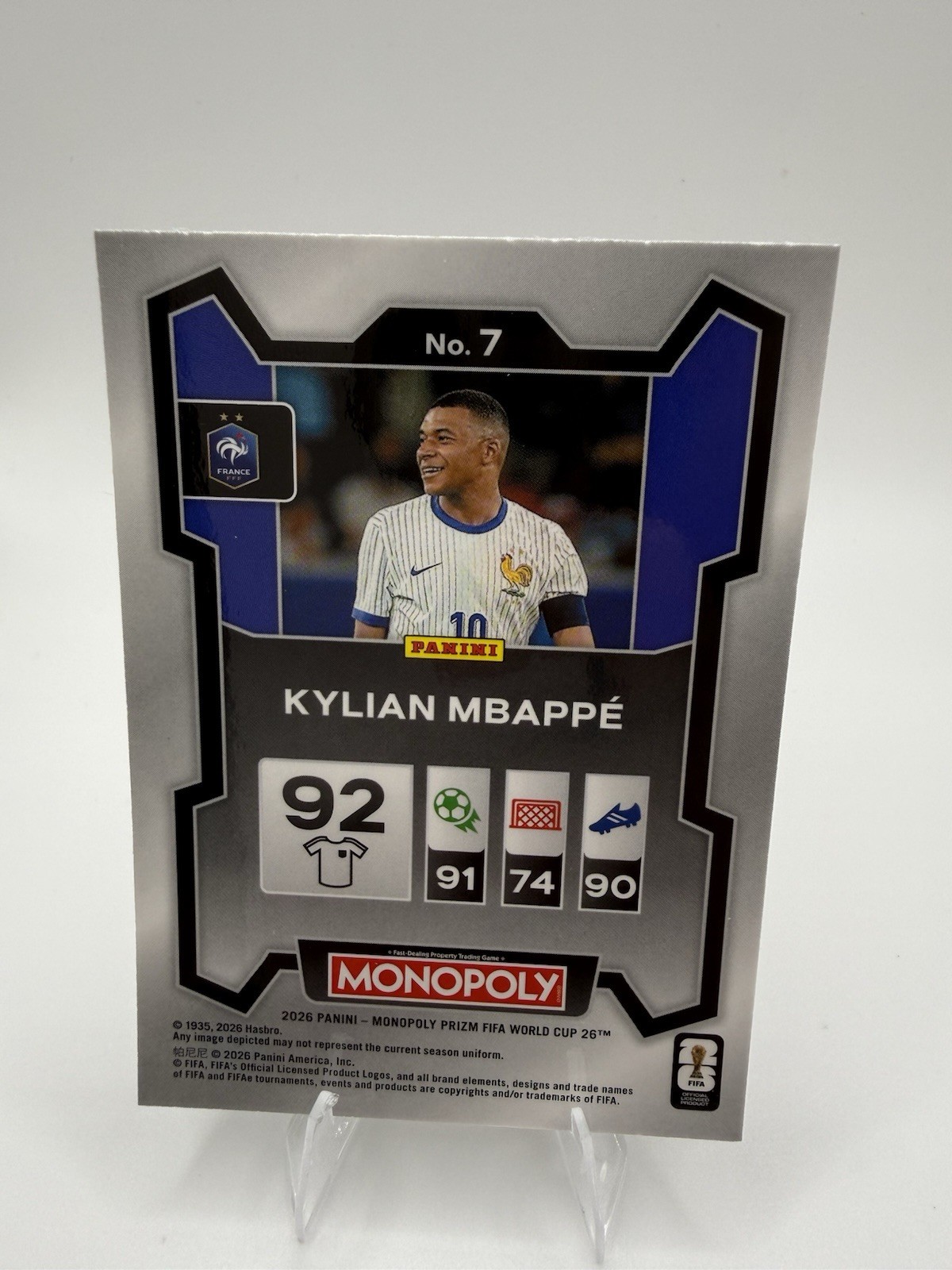 2026 Panini Prizm Monopoly Fifa World Cup - Kylian Mbappe #7 view 4