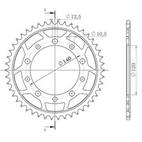 Zahnrad Aluminium P530 - Z43 (DIS.87603) Suzuki 1000 Gsx-R 07/08