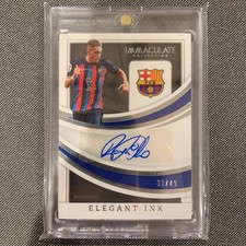 hafinha panini immaculate autograph card