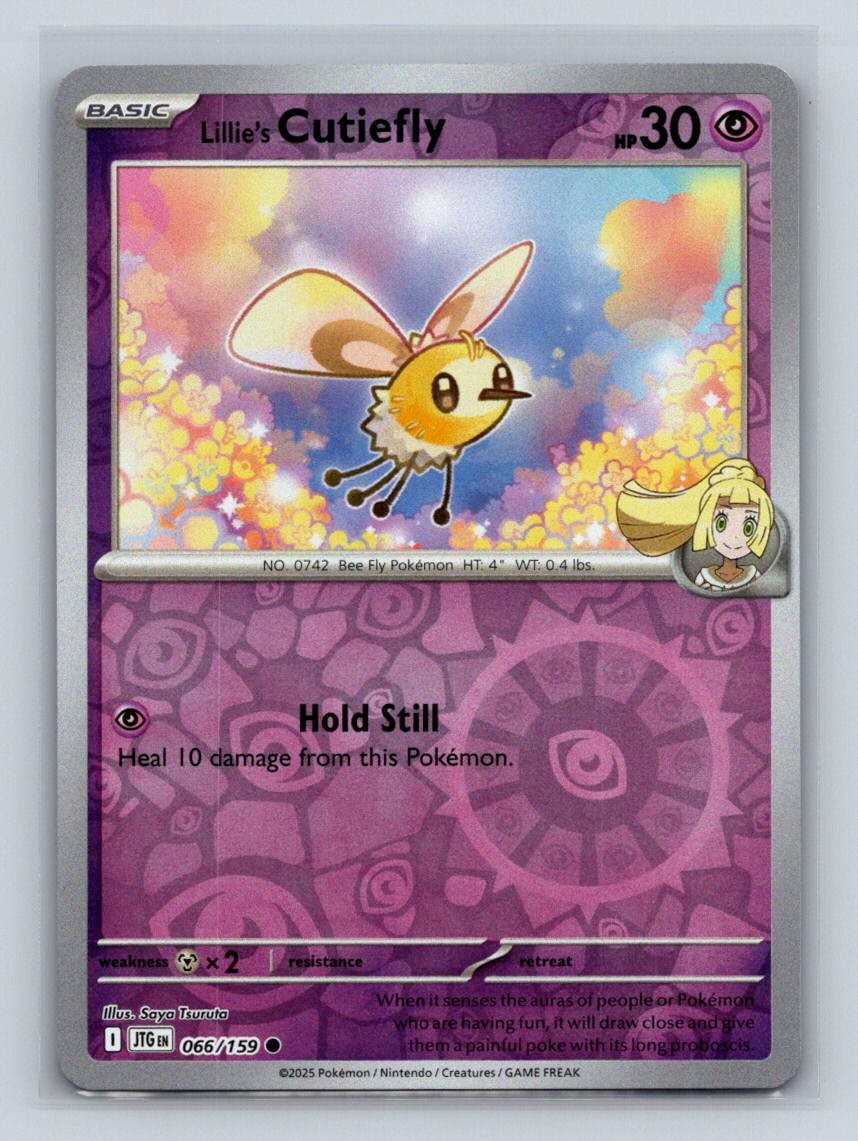 Lillie's Cutiefly Reverse Holo SV09: Journey Together #066/159 Pokemon TCG