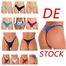 DE Damen Metallic Shorts Hotpants V-förmige Taille Kurze Hose Bikinihöschen Club