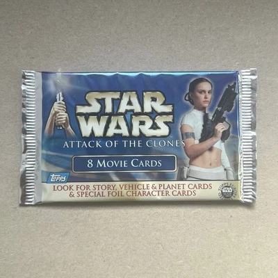Star Wars Attack of the Clones (2002) Trading Cards Booster Topps Movie - Bild 1 von 4