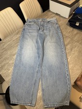 Calvin Klein 90s Loose Jeans Mens 30x28 Light Wash Blue Baggy Wide Leg Denim