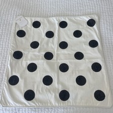 EMILY & MERITT Pottery Barn Teen Black White Sequin Polka Dot Euro Sham