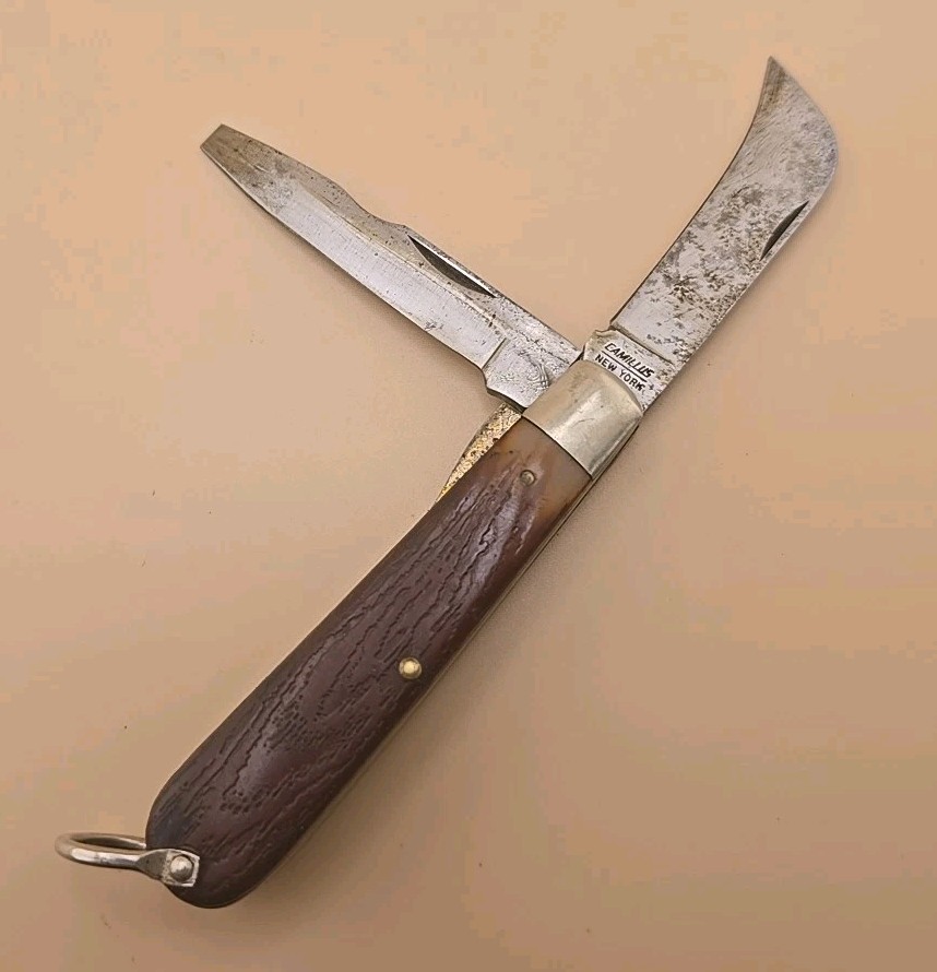 Vintage Camillus Electrician Hawkbill Lineman Knife Bail