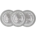 Lot of 3 - 1 Troy oz Morgan Stackable .999 Fine Silver Rounds