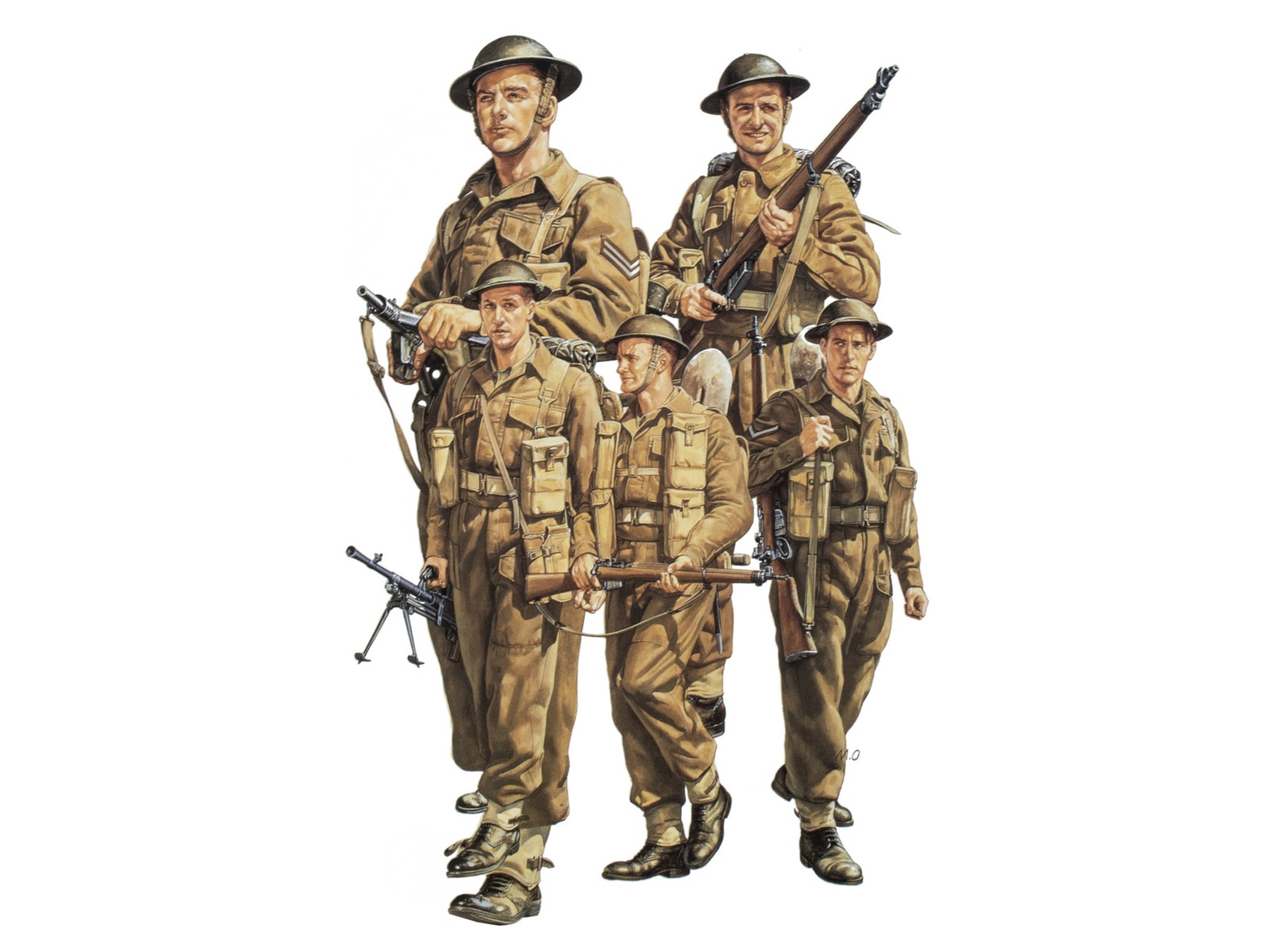 Tamiya 1:35 British Infantry On Patrol Plastic Model Kit