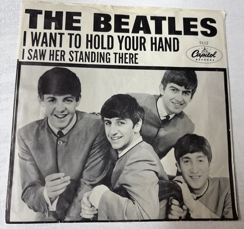 THE BEATLES, I WANT TO HOLD YOUR HAND, CAPITAL#5112, PIC SLEEVE AND 45 REC, 1964