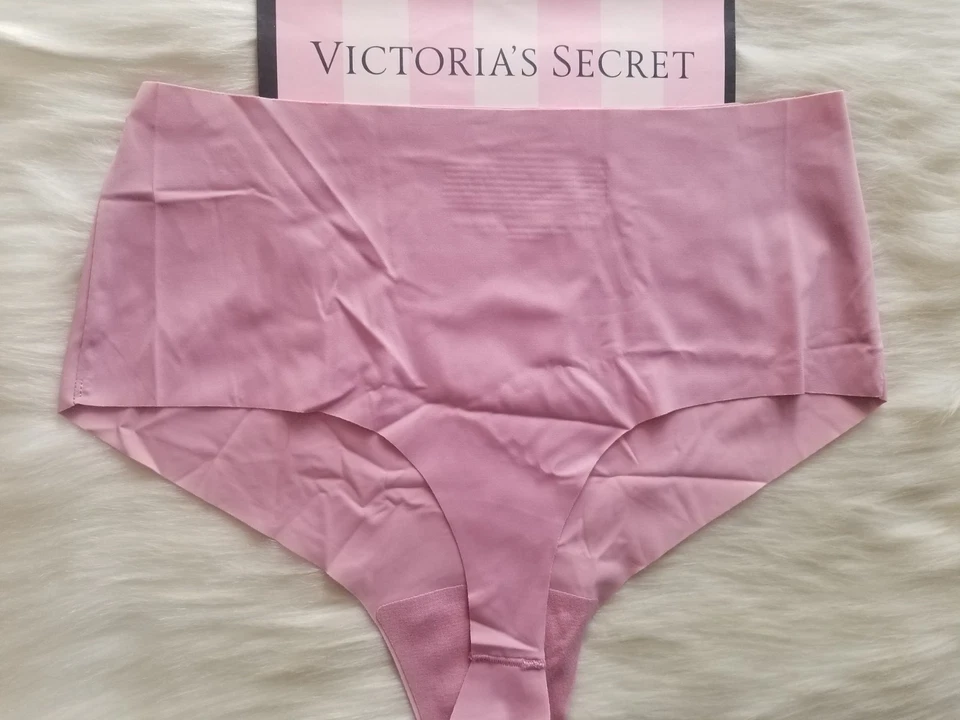 VICTORIA'S SECRET GRANDE NO SHOW CINTURA ALTA TANGA PANTY LILA ROSA NUEVO CON ETIQUETAS Foto 4 de 4