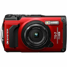 Olympus V110030RU000 OM SYSTEM TG-7 4K Video 12 MP Waterproof Digital Camera -