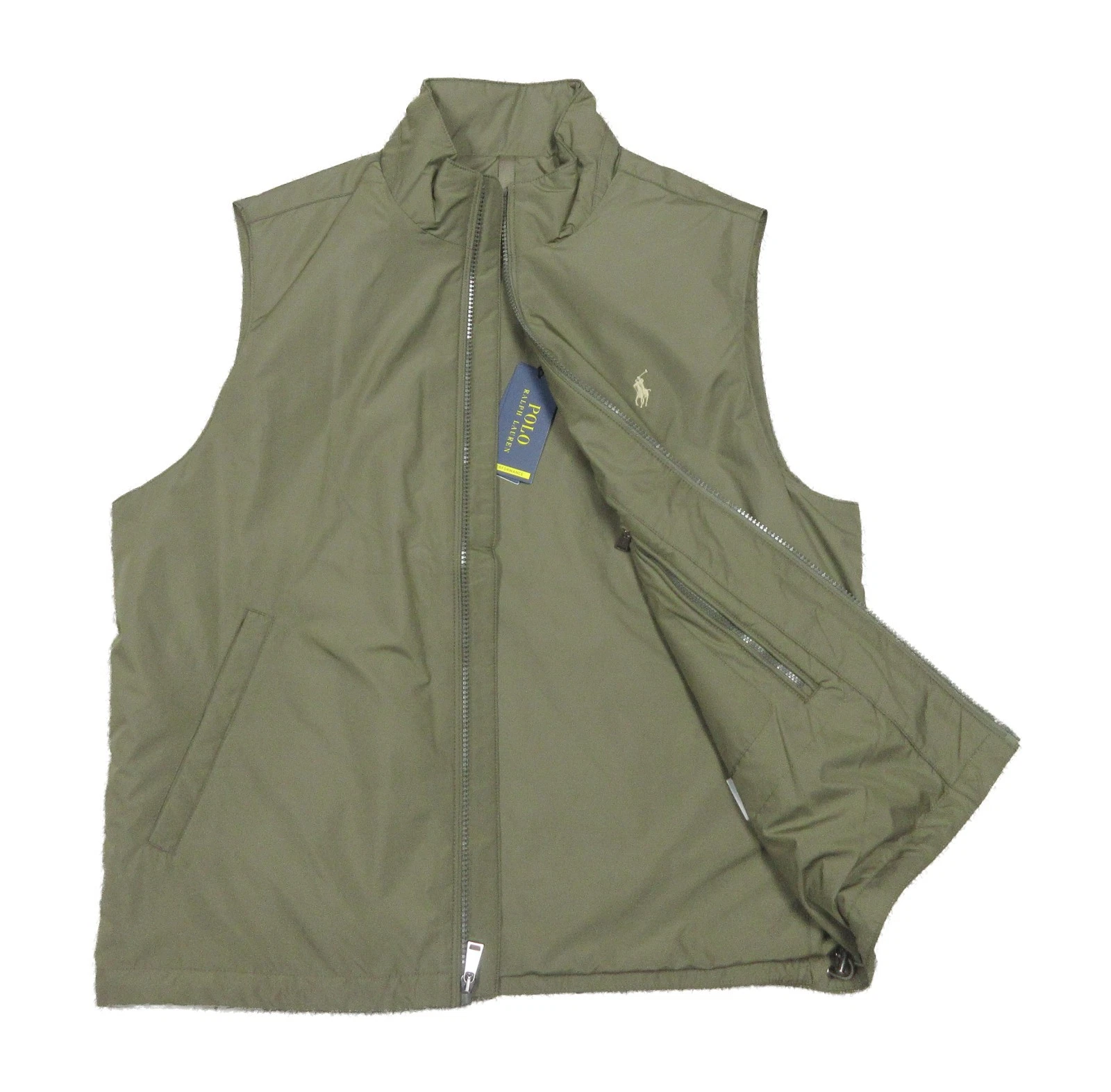 Polo Ralph Lauren Men's Green The Southland Insulated Packable Gilet Vest