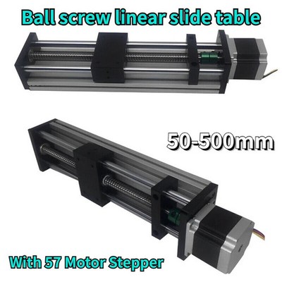 CNC Linear Guide Stroke Stage Rail Motion With 57 Stepper Motor Slide ...