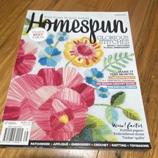 Homespun Craft Magazine March 2014 - Patchwork Embroidery Crochet